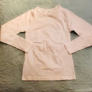 White Athletic long-sleeve shirt